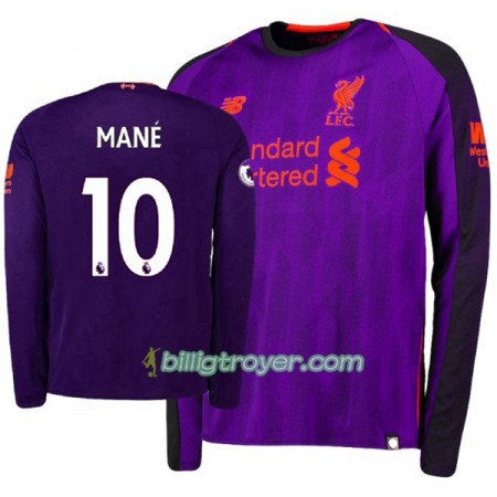 Billige Fotballdrakter Liverpool Sadio Mane 10 Bortedraktsett 2018/19 Langermet